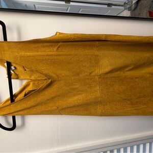 Umgee Mustard Yellow Textured Dress